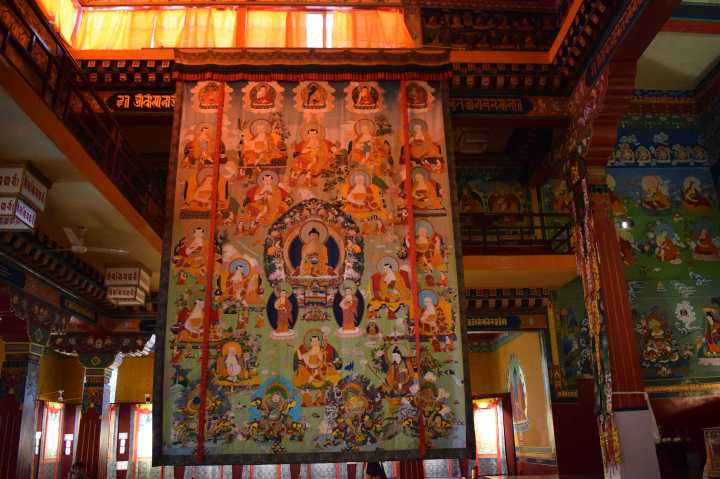 Main temple, Norbulingka Institute of Tibetan Culture, Dharamshala, Himachal Pradesh, India,
