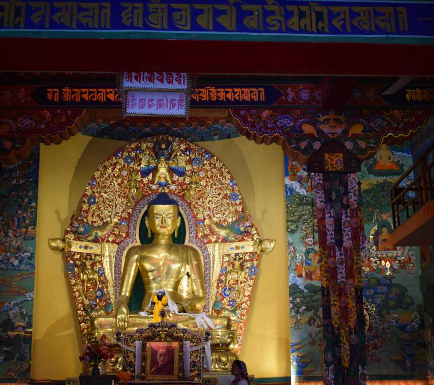 Temple, Norbulingka Institute of Tibetan Culture, Dharamshala, Himachal Pradesh, India,