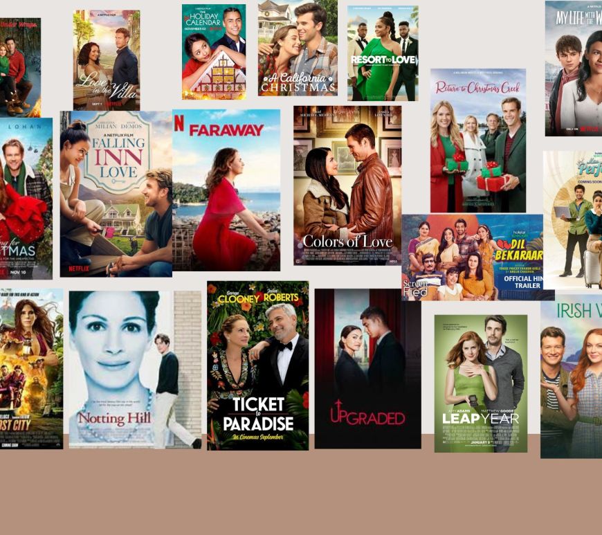 Blog banner of 25 rom coms for queen of treasures